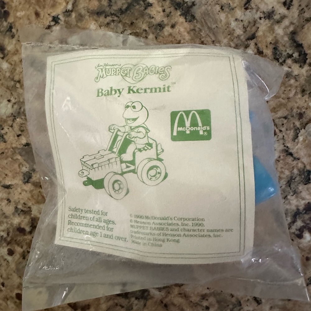 Muppet Babies‎ Mcdonalds Toys 1990 Baby Kermit Vintage New VTG McDonald
